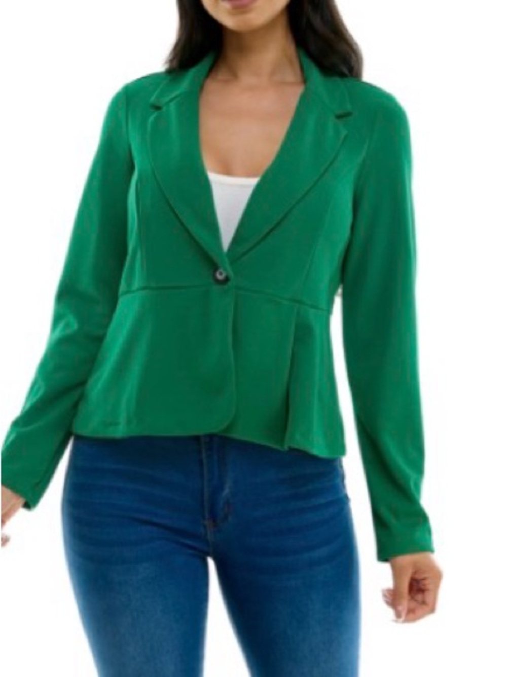 Women’s Kelly Green Open Front Blazer NWT